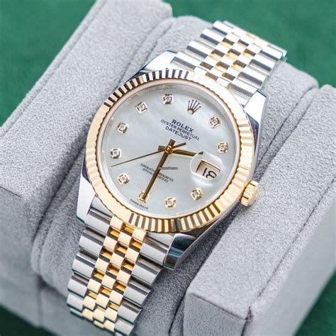 rolex datejust mother of pearl 41|rolex datejust white gold 36mm.